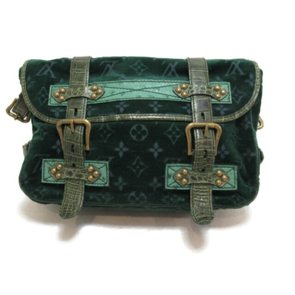Louis Vuitton Shoulder Bag green velvet - Picture 2 of 7